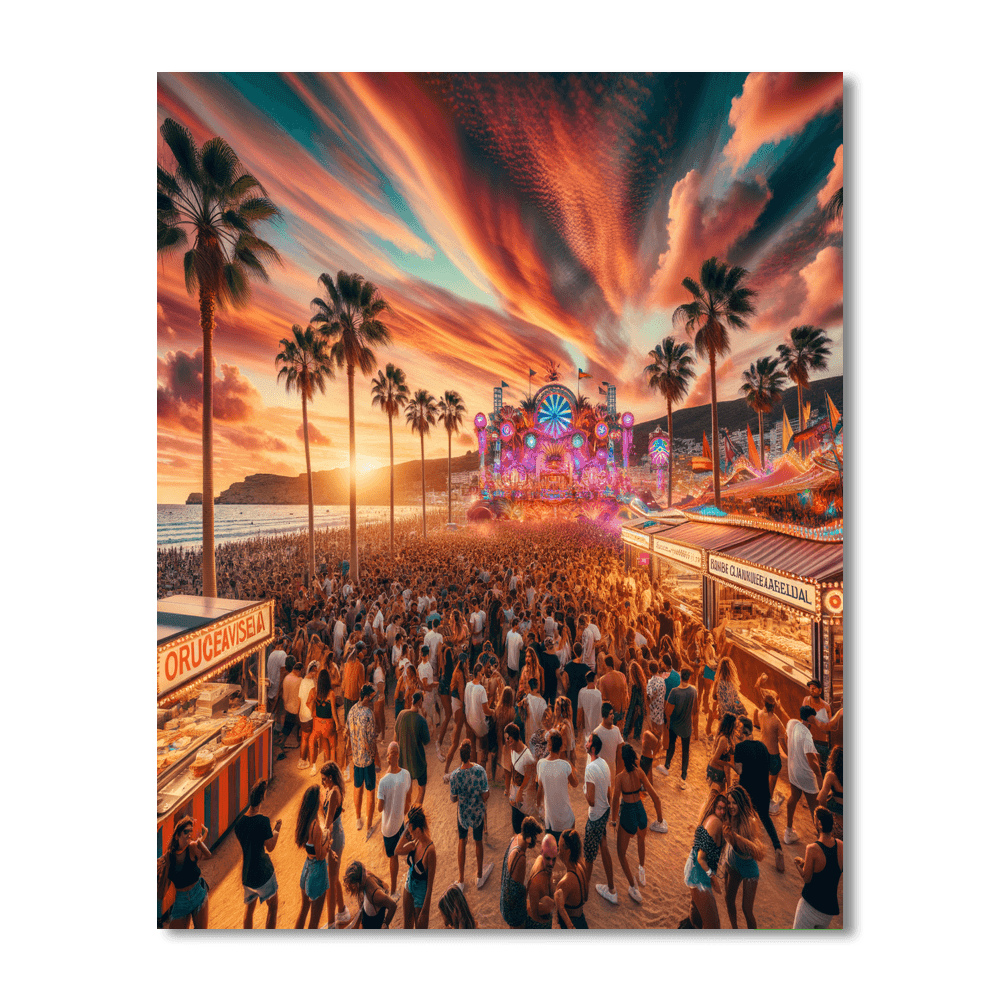 Festival Internacional De Benicàssim - Benicàssim, Spain Painting Number Kit