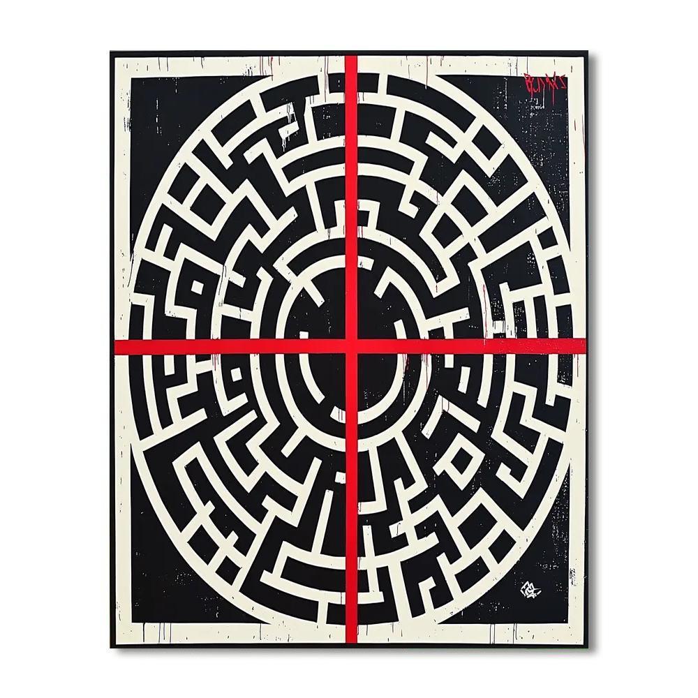 Banksy Inspired Illusion Of Choice  Paint By Number