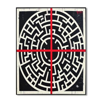 Banksy Inspired Illusion Of Choice  Paint By Number