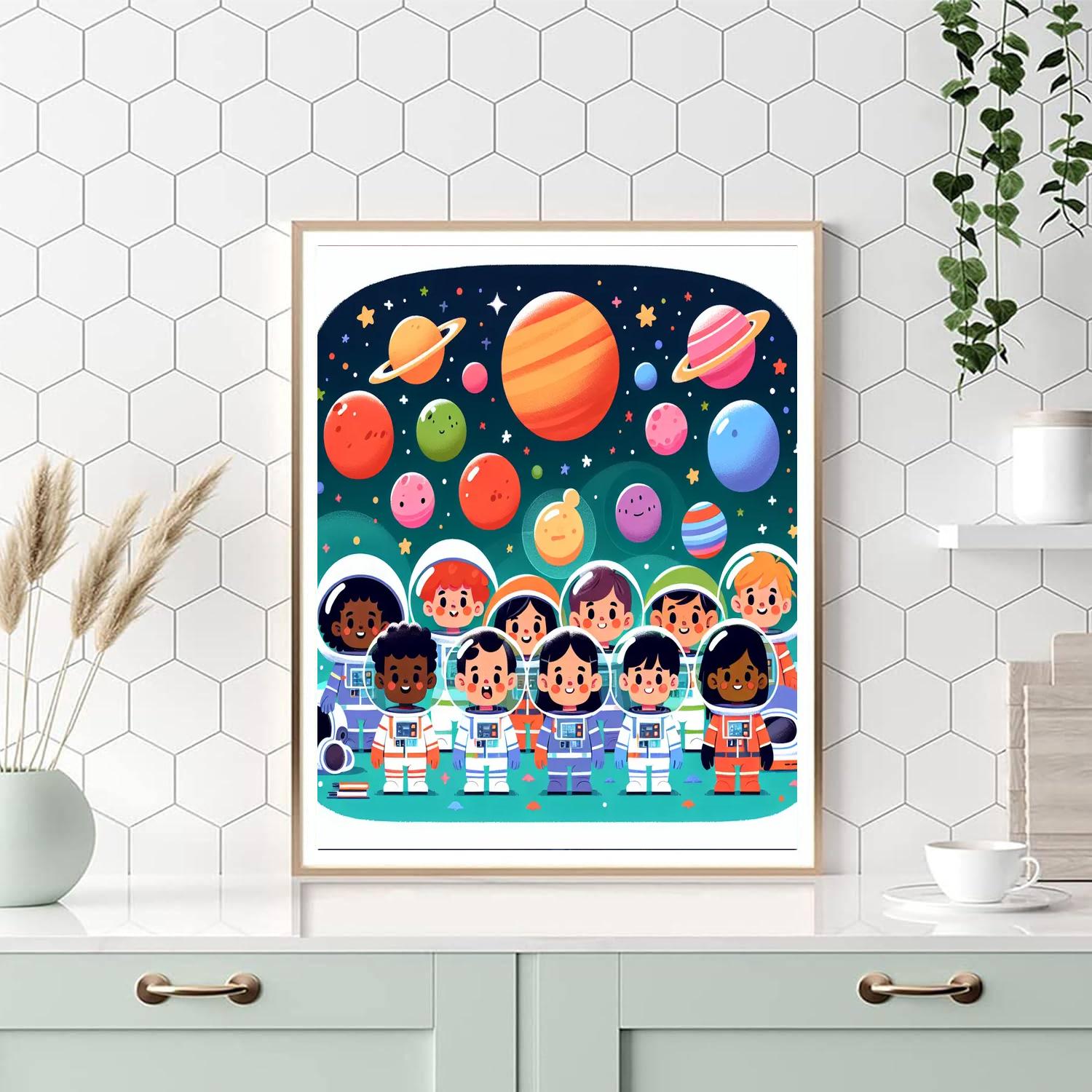 Star Explorers Number Painting
