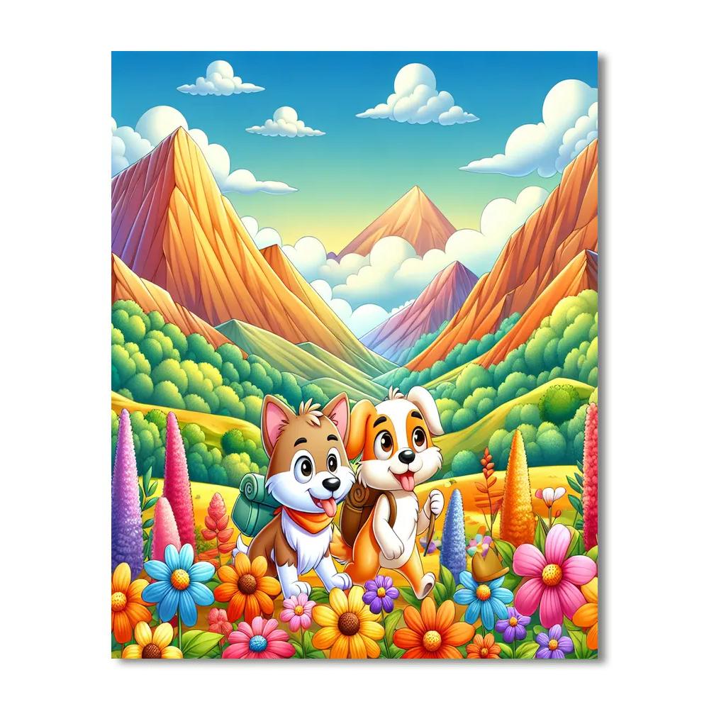 Animal Adventurers On A Quest Paint By Number