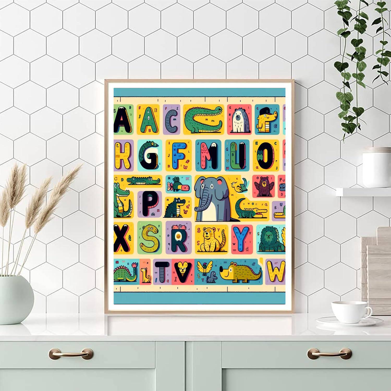 Adventurous Animal Alphabet Paint By Color