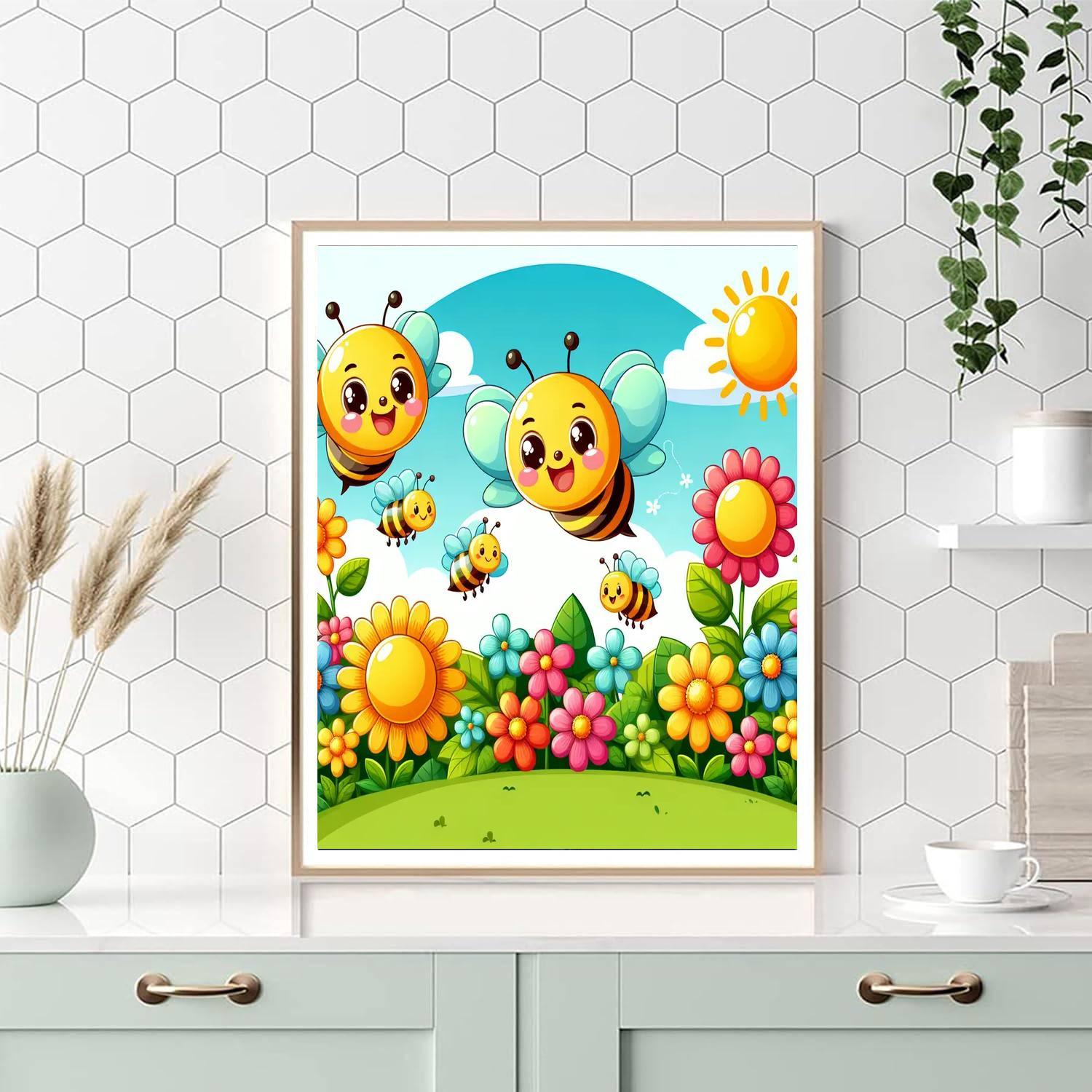 Cheery Bee Adventure Paint By Number