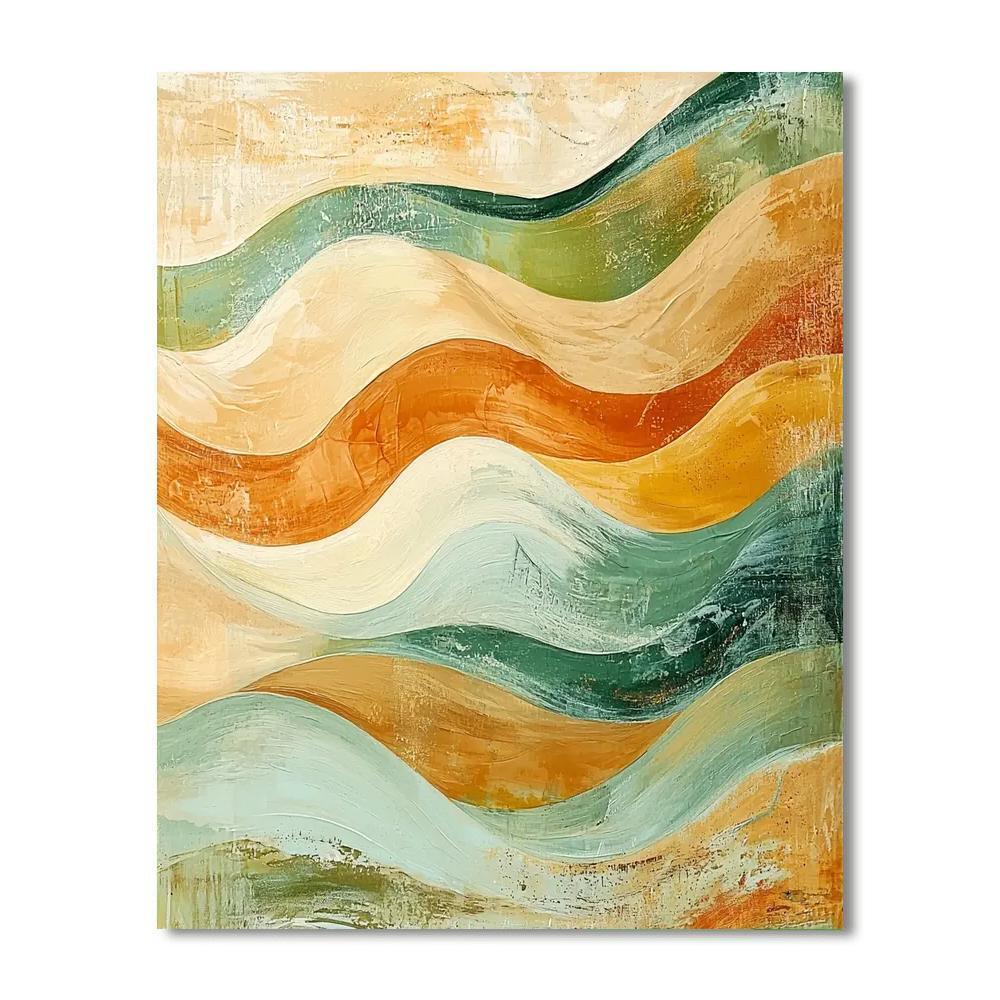 Nandalal Bose Inspired Serenity Of Ethereal Waves  Painting Number Kit