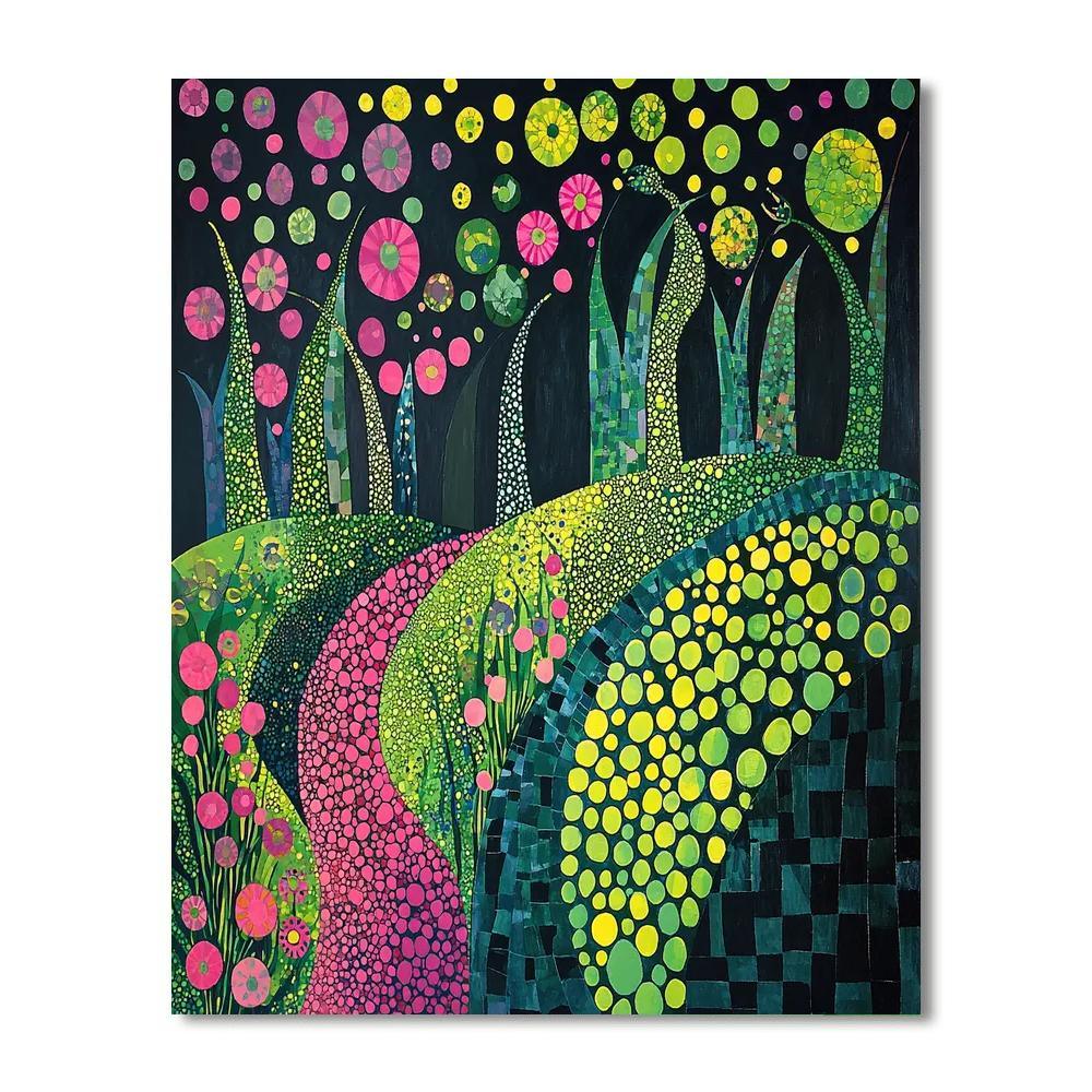 Yayoi Kusama Inspired Infinite Garden  Paint By Number