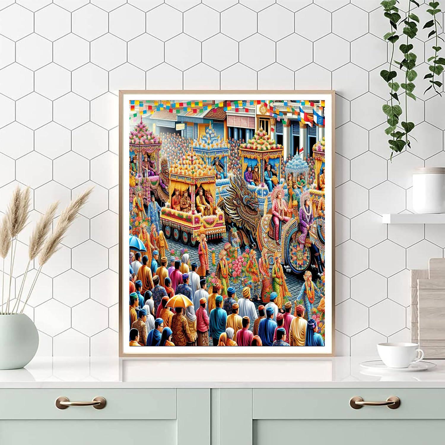 Karnaval Di Jakarta - Indonesia Paint By Numbers Kits