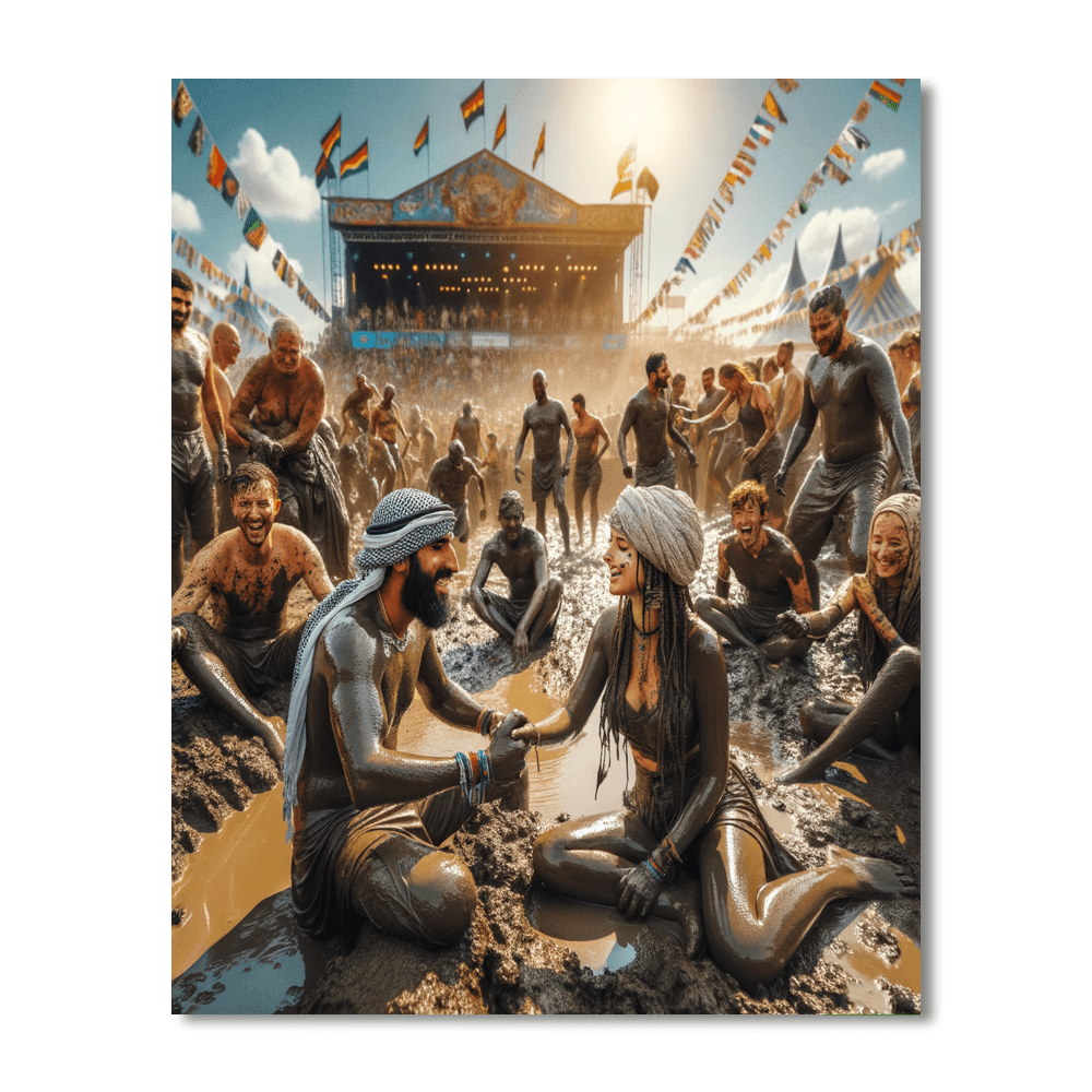 Boryeong Mud Festival Paint By Number