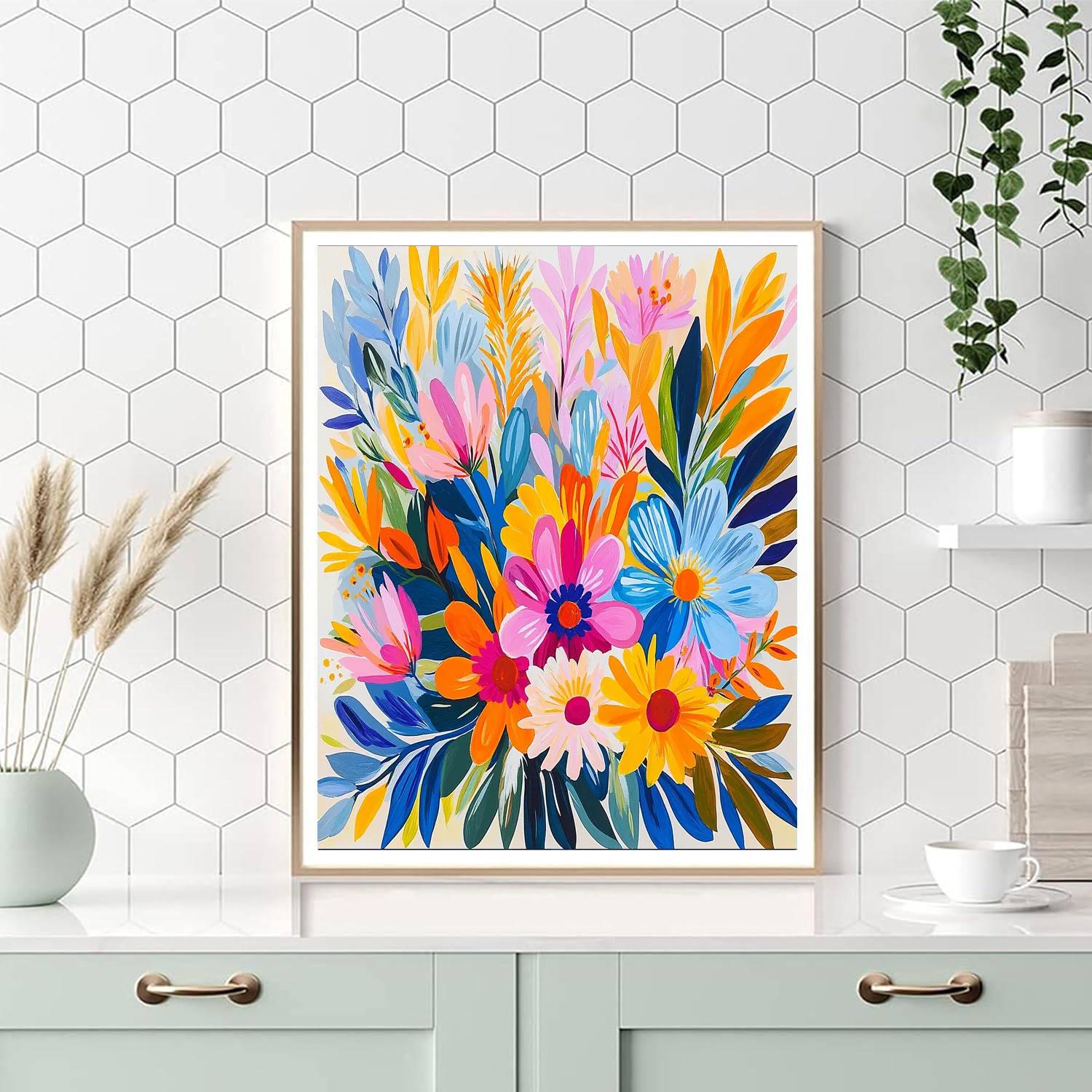 Frida Kahlo Inspired Radiance Of Dreams  Paint By Numbers Art