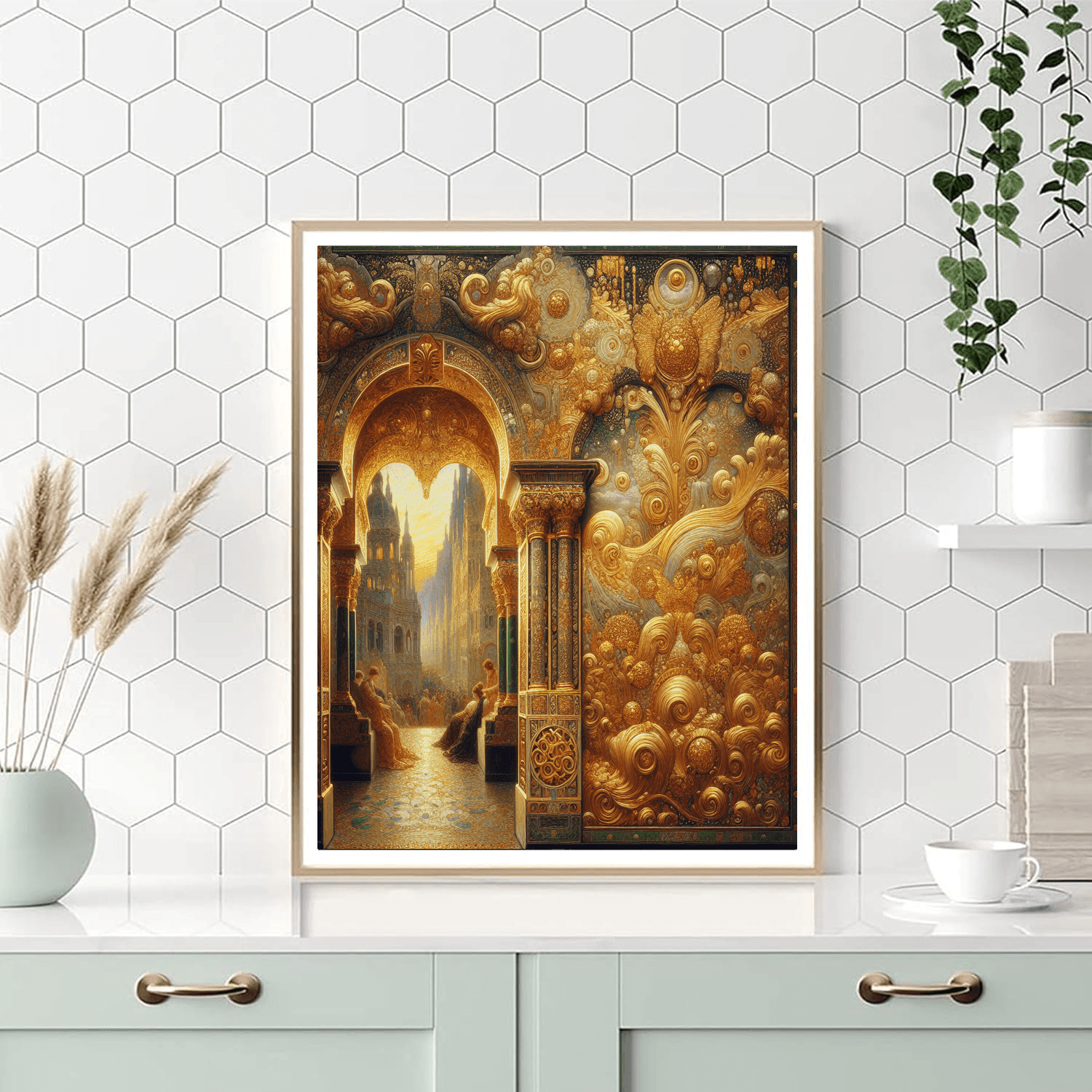 Klimt's Golden Enigma Paint By Color