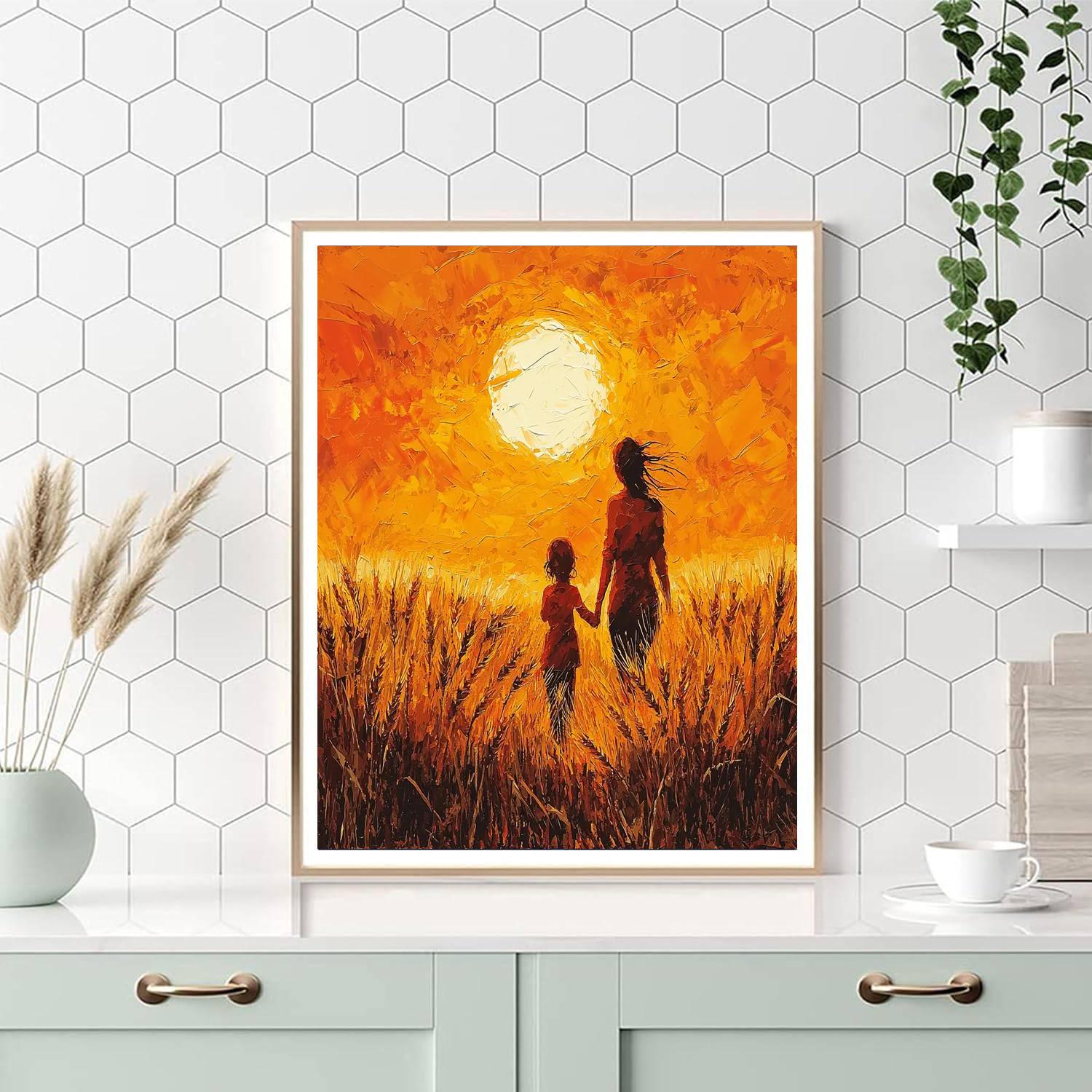 Golden Fields Of Love Numbered Painting Kits