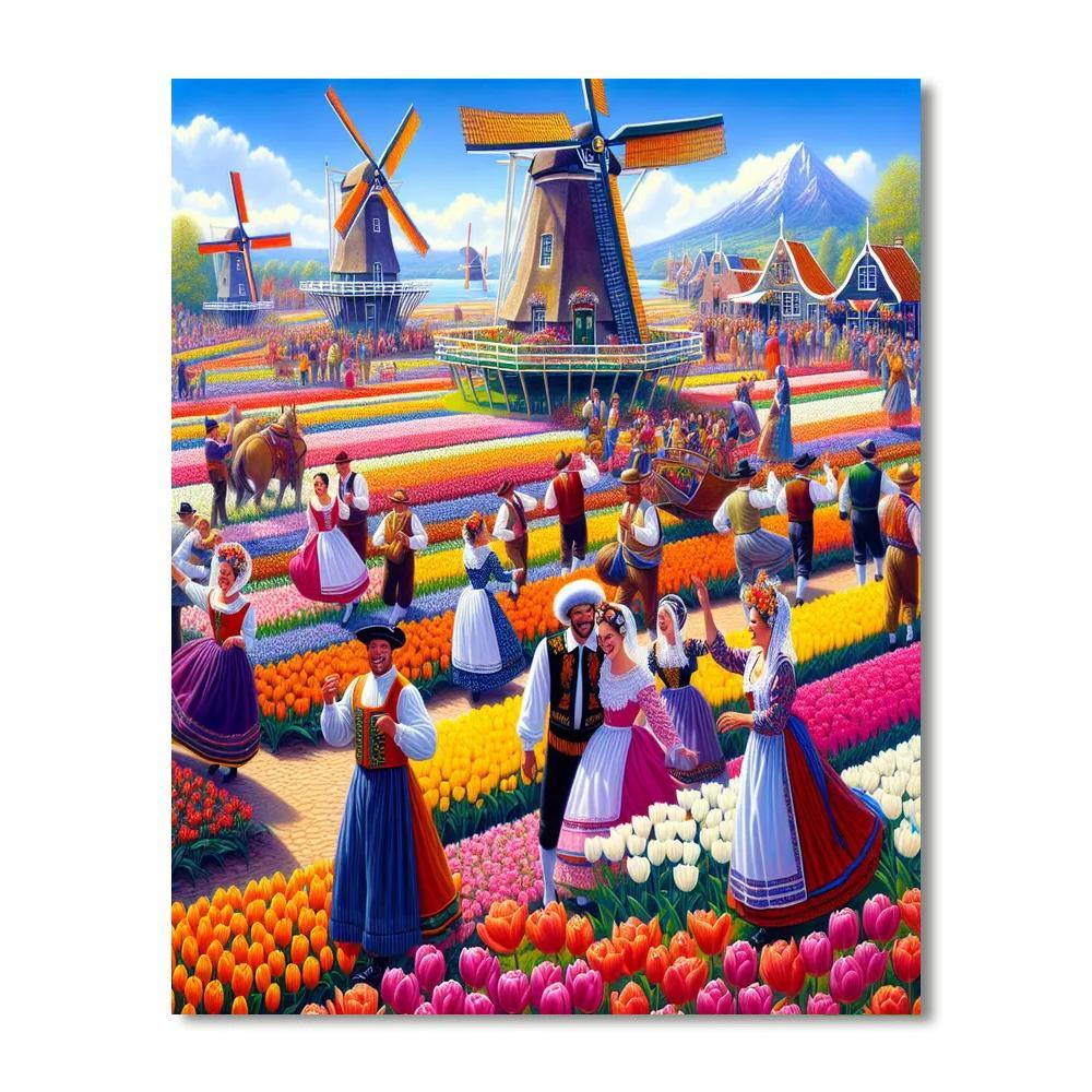Tulip Time Festival - Usa Number Painting