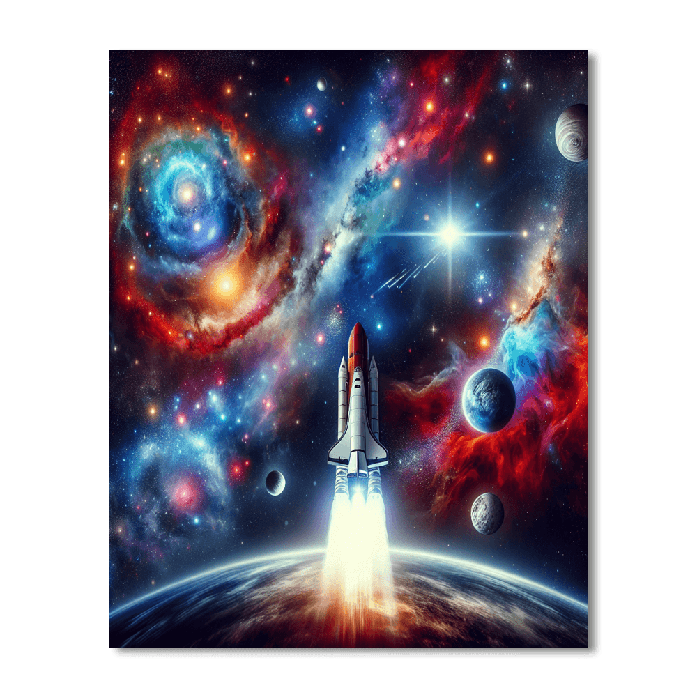 Galactic Explorer's Journey Numbered Painting Kits