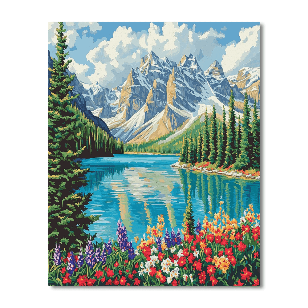 Moraine Lake Paint By Numbers