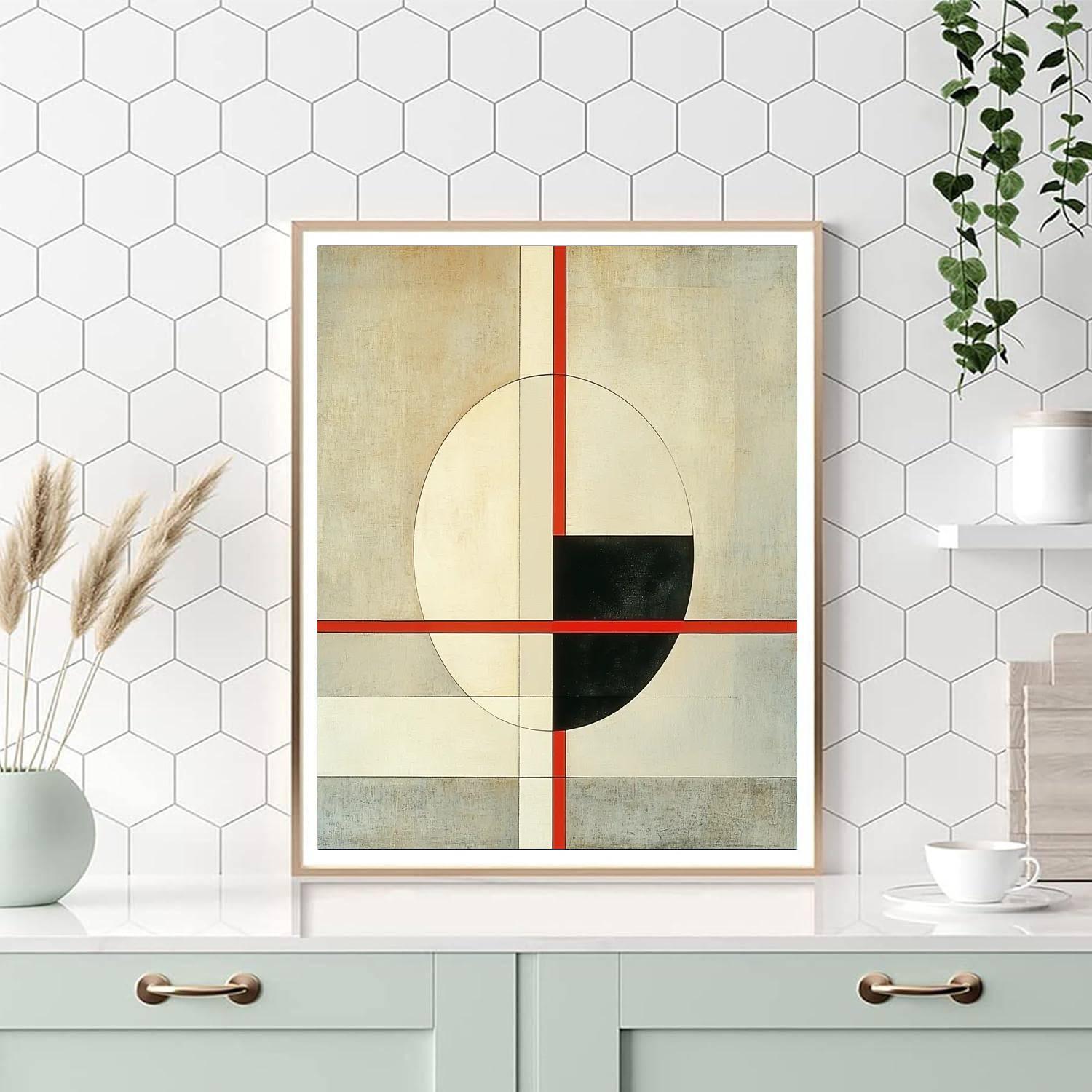 Kazimir Malevich Inspired Spatial Harmony  DIY Paint By Numbers