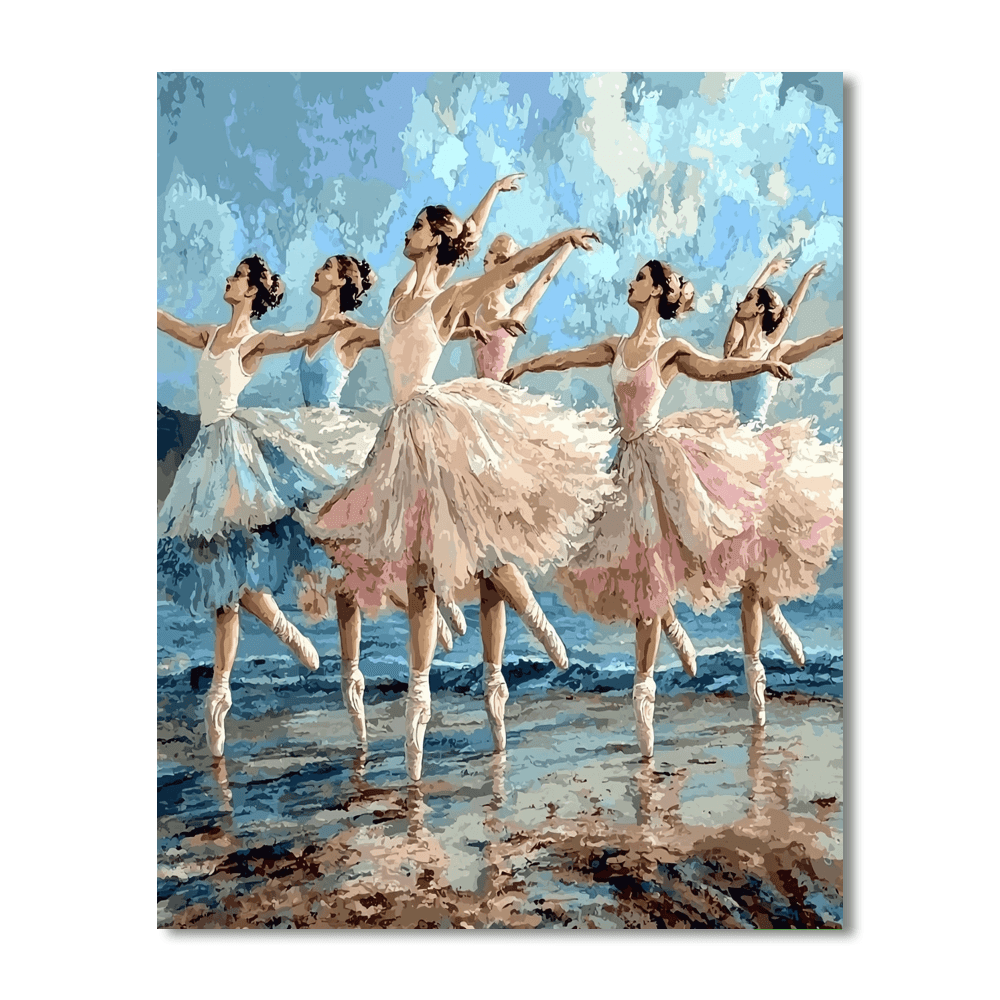 Edgar Degas Inspired Ethereal Ballet Dancers  Paint By Numbers Kits