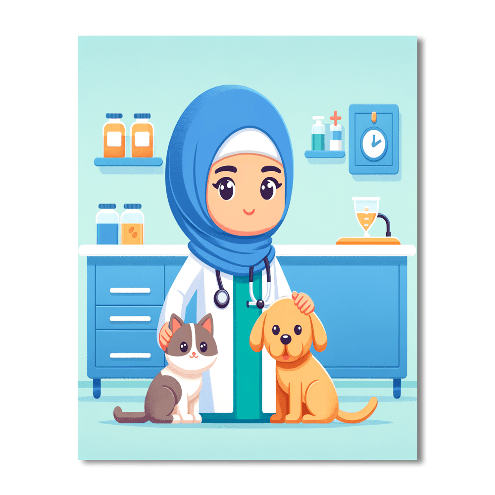 Pet Vet Clinic Adventure Paint By Numbers