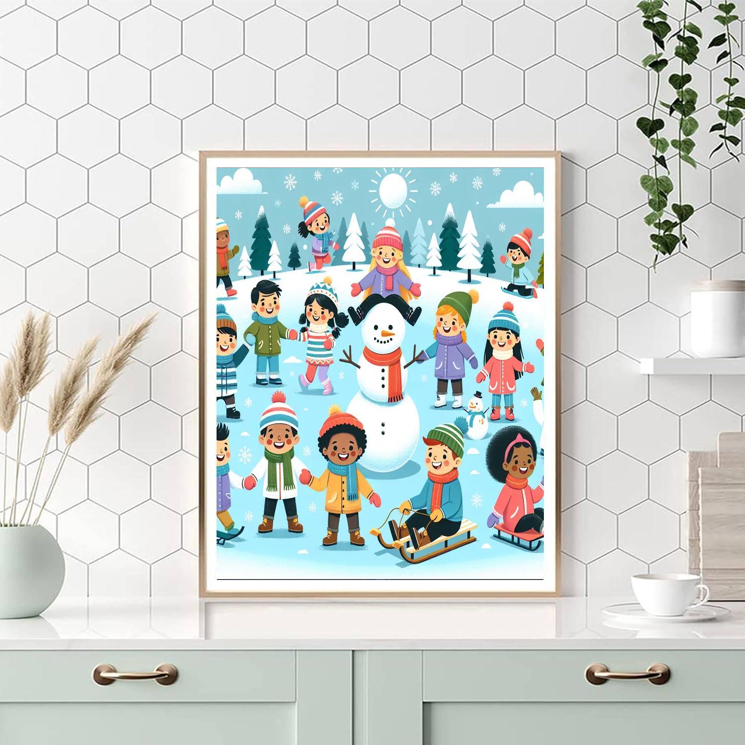 Jolly Winter Wonderland Paint By Number
