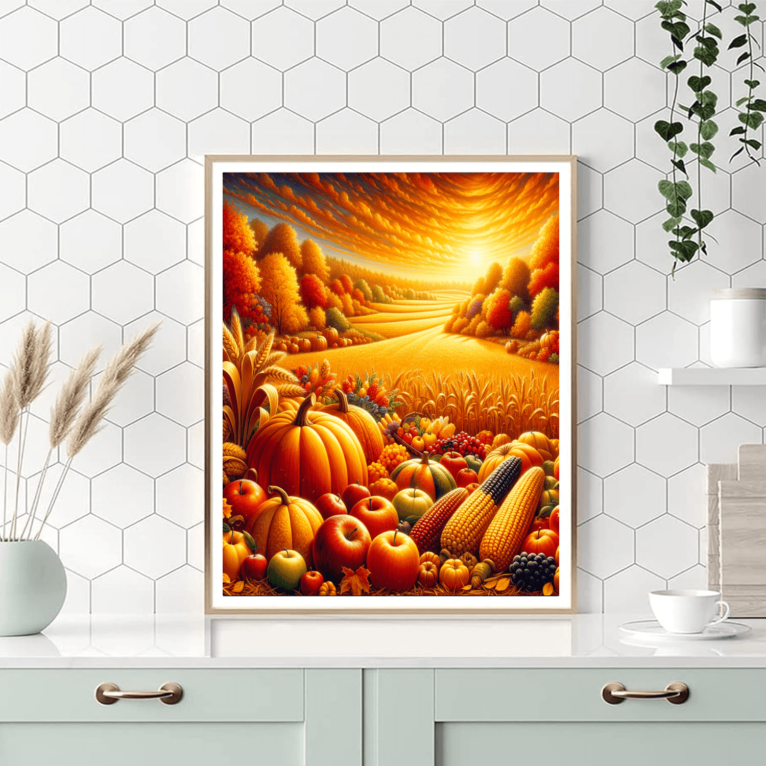Harvest Celebration Number Painting