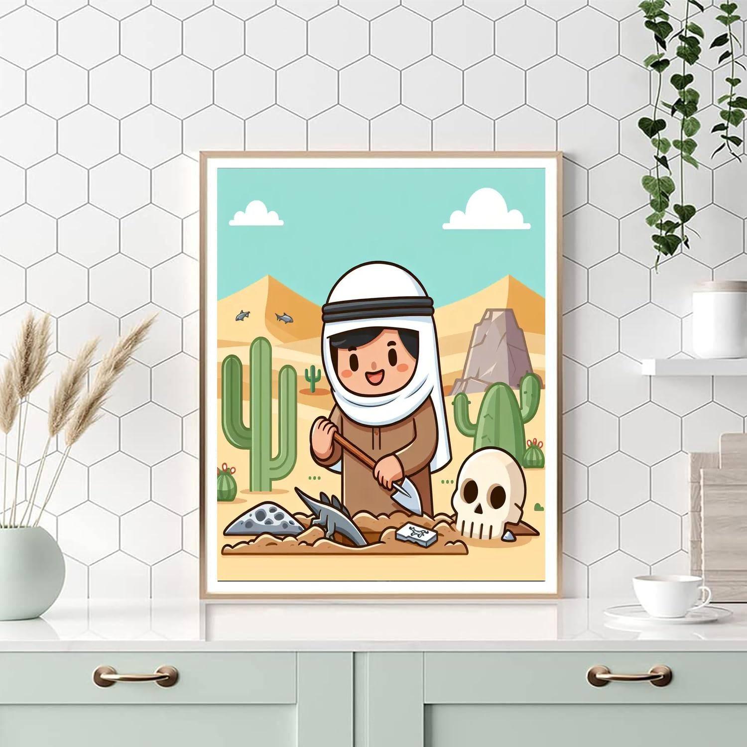 Dinosaur Fossil Dig Numbered Painting Kits