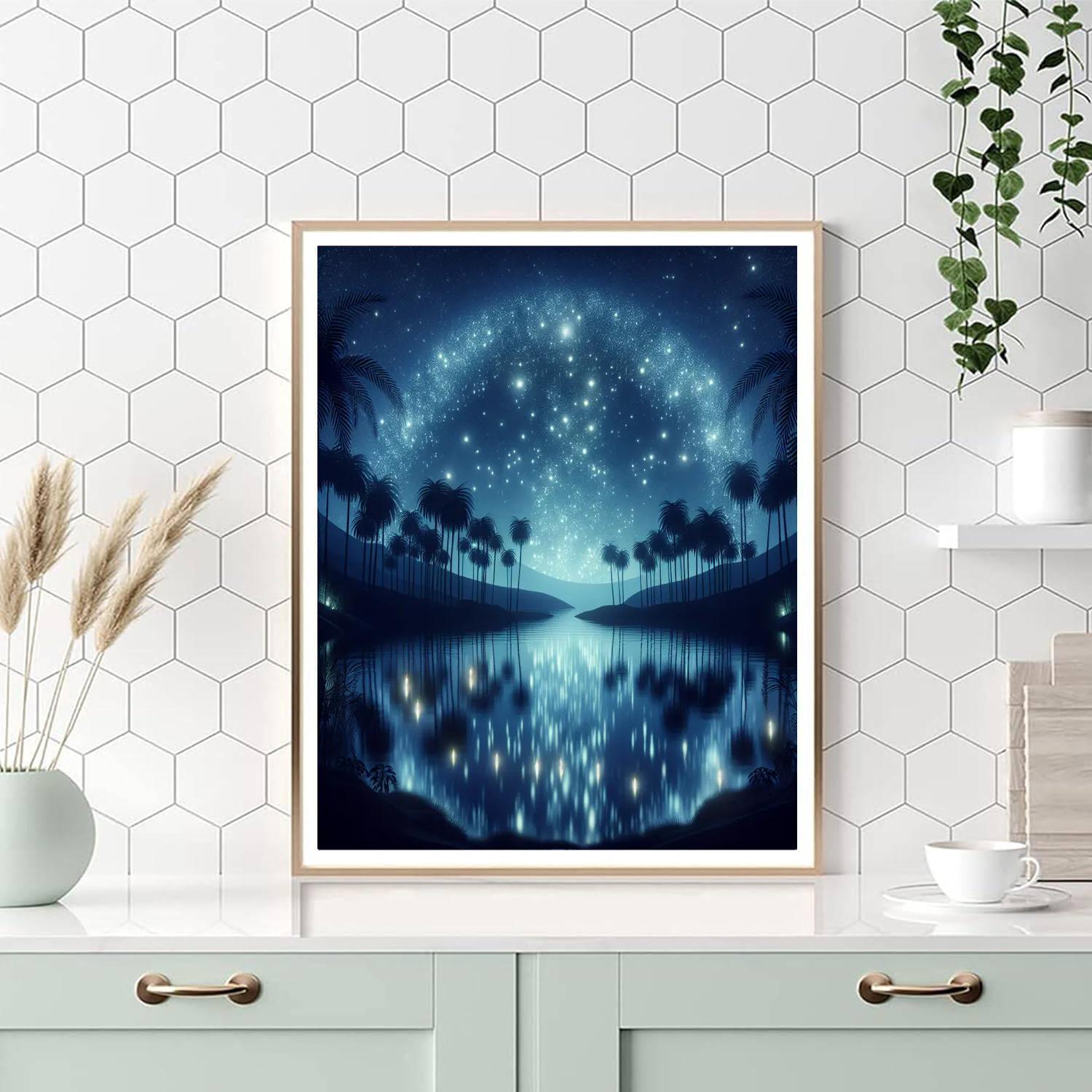 Midnight Oasis Paint By Numbers Art