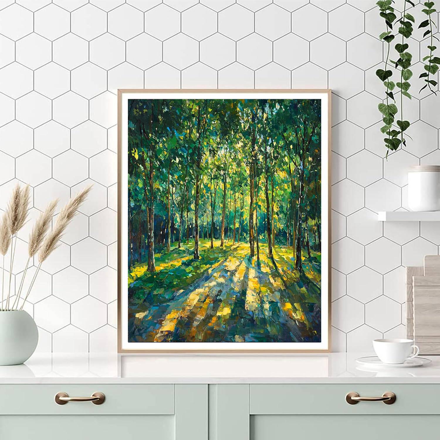 Paul Cézanne Inspired Mystic Grove Awakening  Painting By Numbers Kit