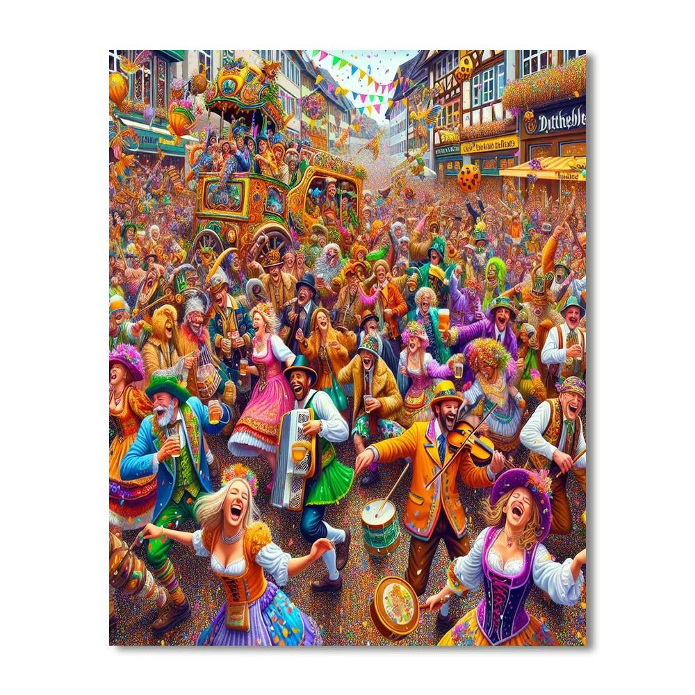 Fasching Number Painting