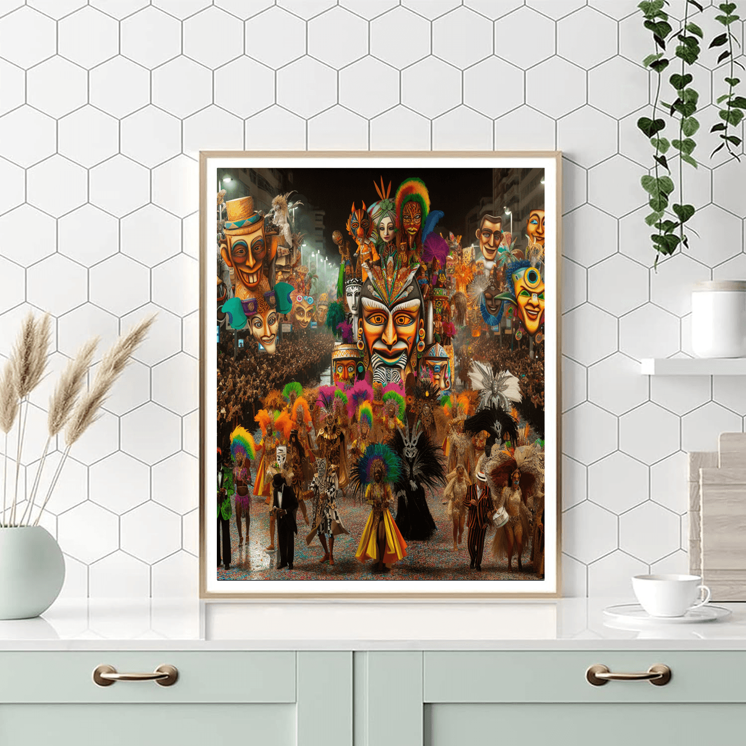 Carnival Of Santa Cruz De Tenerife - Canary Islands, Spain Paint By Color