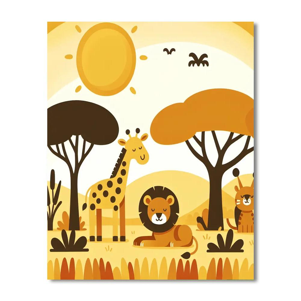 Sun-kissed Safari Adventure Paint By Numbers Kits