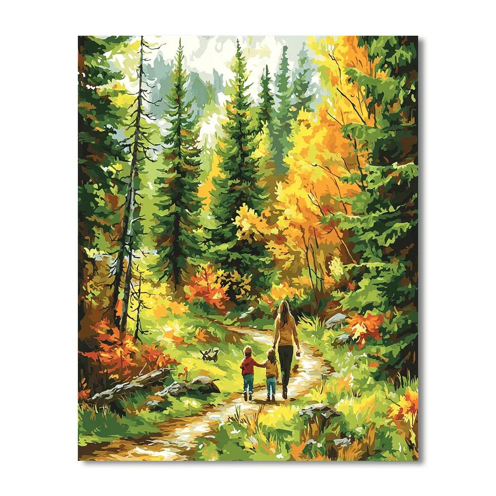 Mommy And Me On A Adventure Paint By Numbers Kits