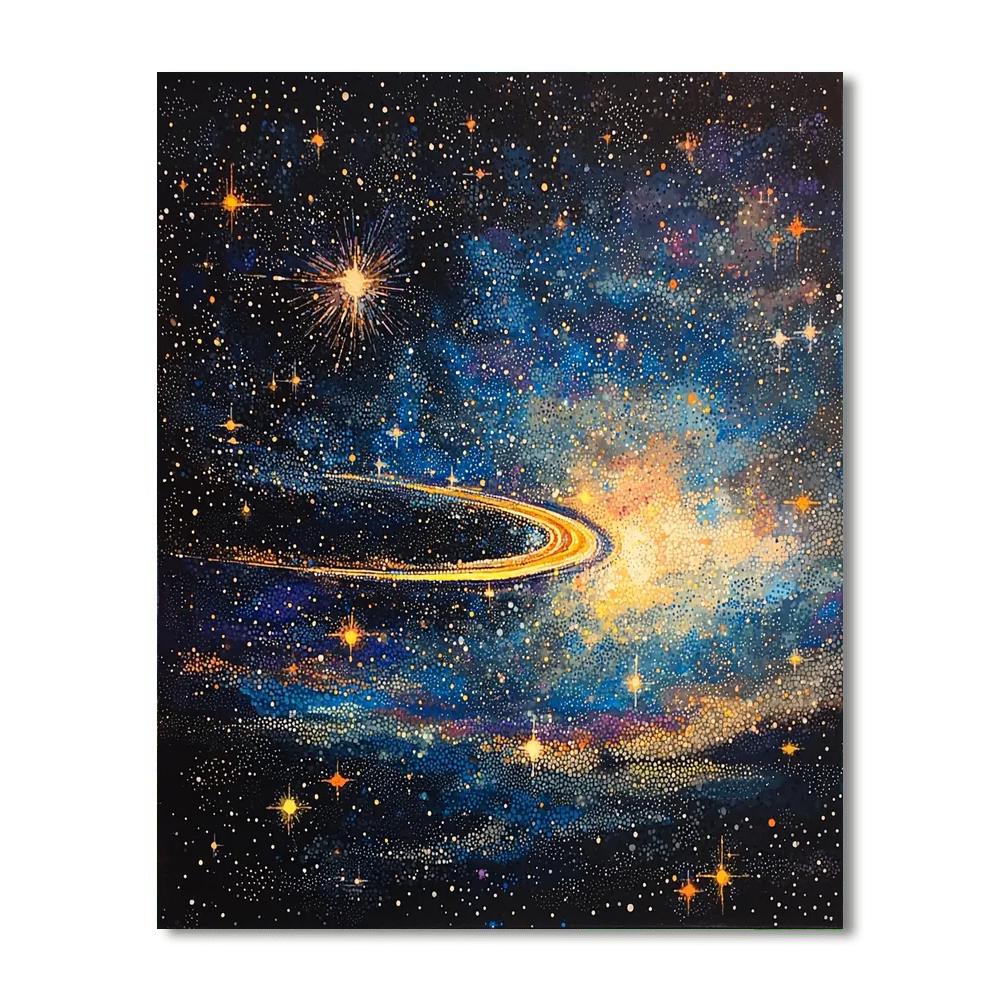 Georges Seurat Inspired Stellar Silhouettes  Paint By Number