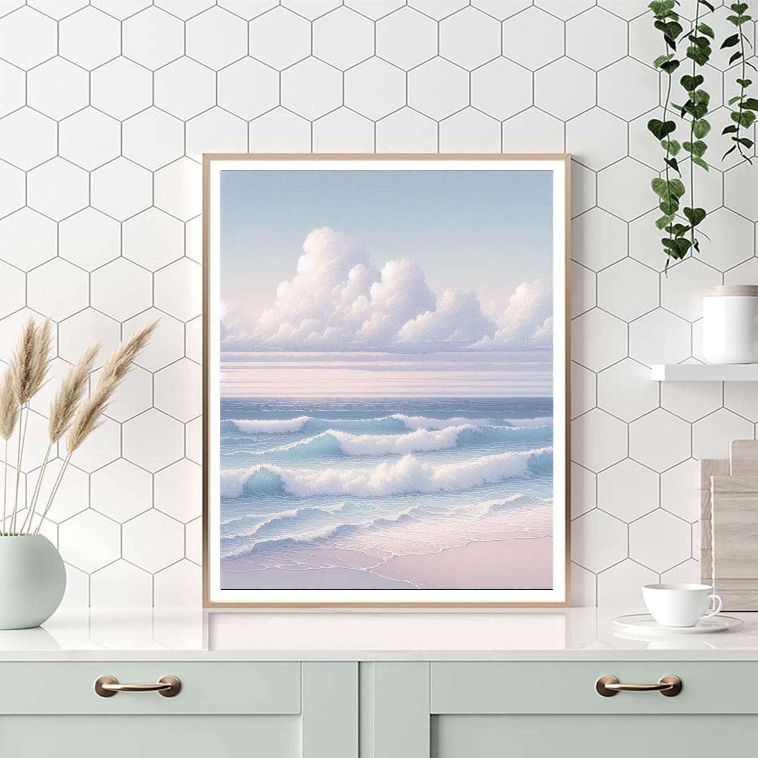 Soothing Ocean Horizon Numbered Painting Kits