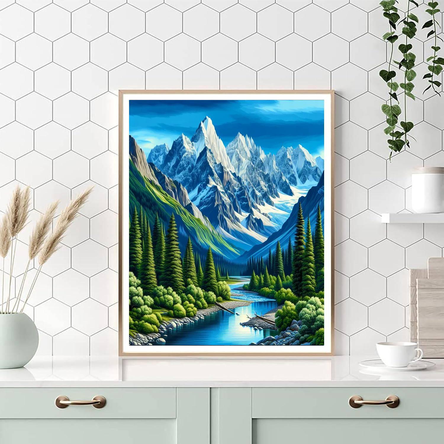 Majestic Mountain Journey Paint By Number