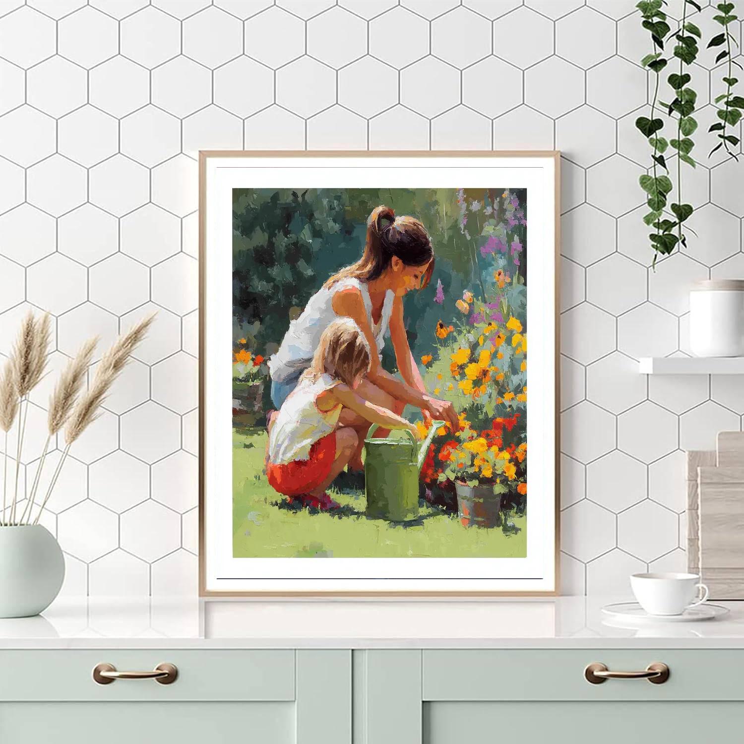 Mommy's Love Blossoms Paint By Color