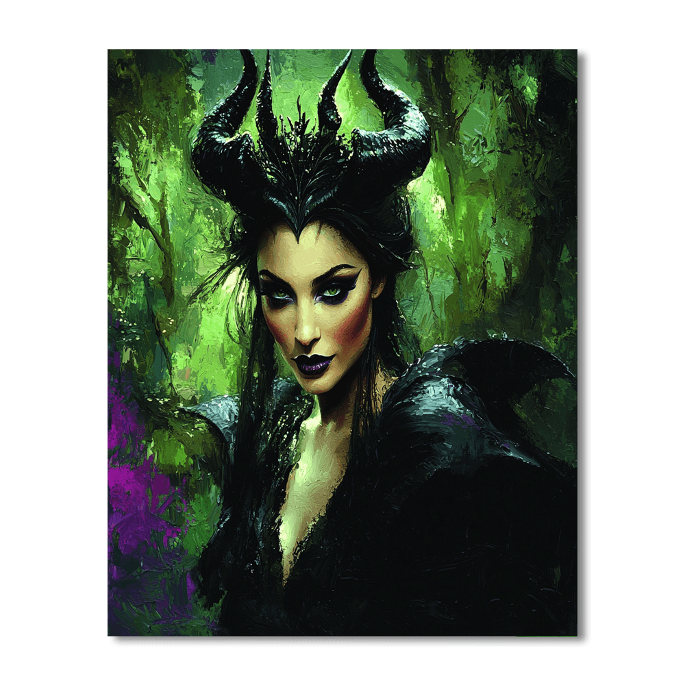 Angelina Jolie: The Enigmatic Spirit Of Maleficent DIY Paint By Numbers