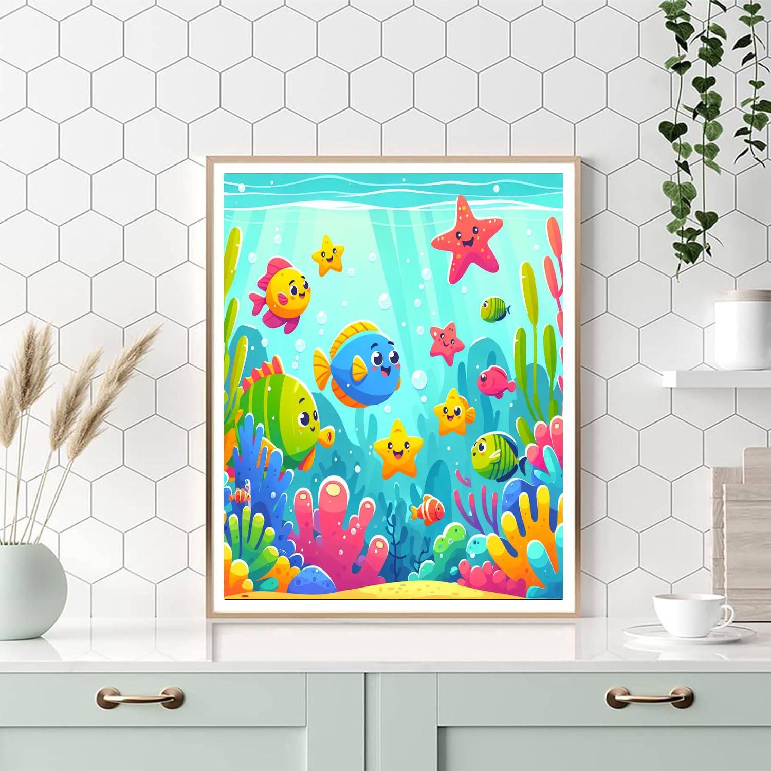 Bubbly Underwater Adventures Numbered Painting Kits