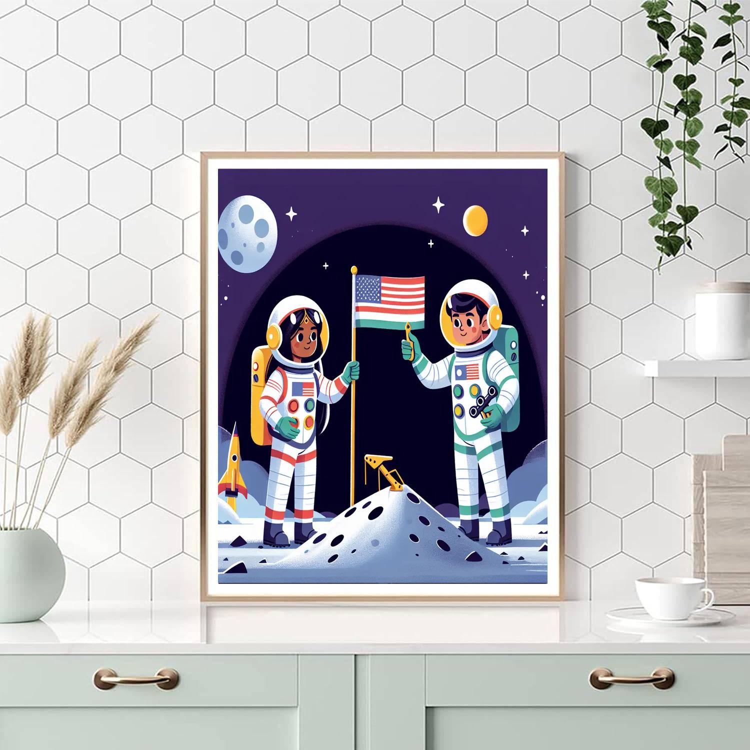 Moon Landing Expedition Paint By Number