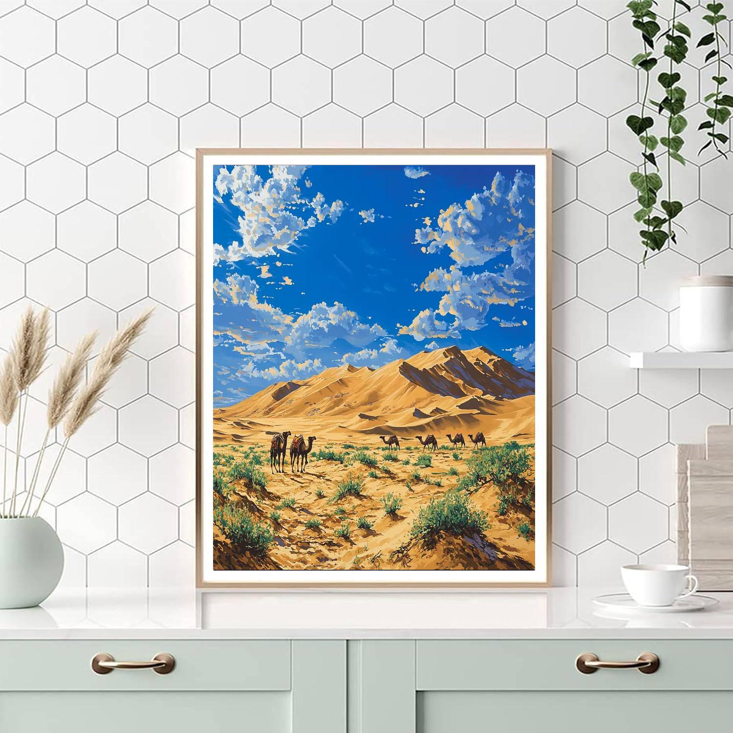 The Gobi Desert - Mongolia Numbered Painting Kits