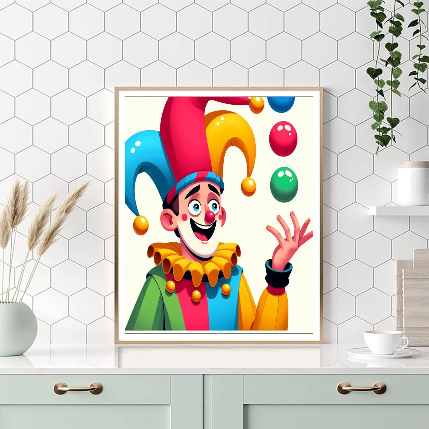 Joyous Jester Paint By Numbers Art