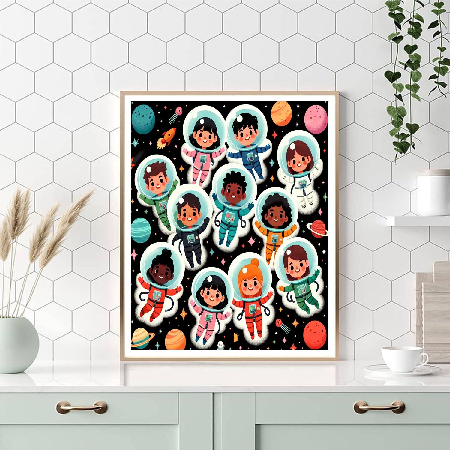 Artistic Astronauts Paint By Number