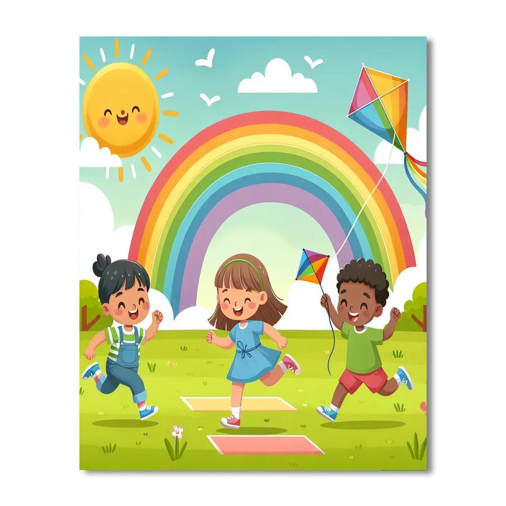 Sunny Rainbow Adventure Numbered Painting Kits