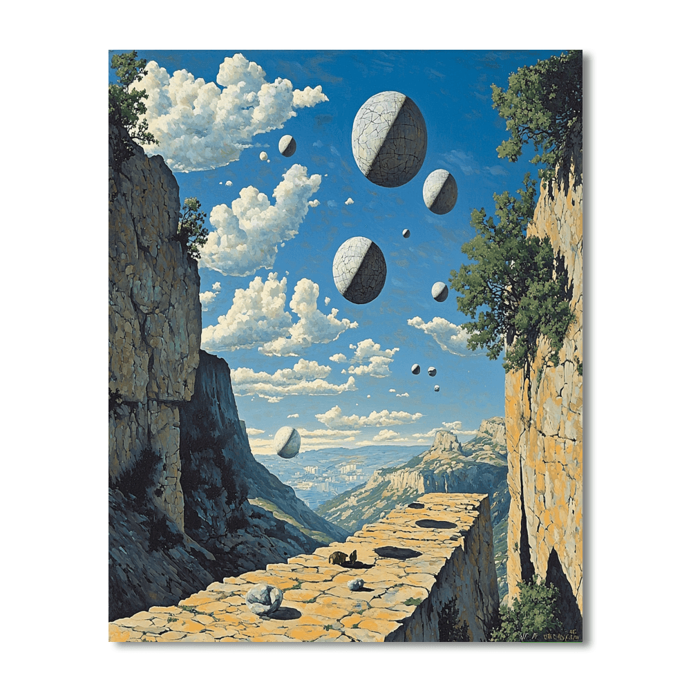 René Magritte Inspired Dreamlike Visions  Paint By Numbers Kits
