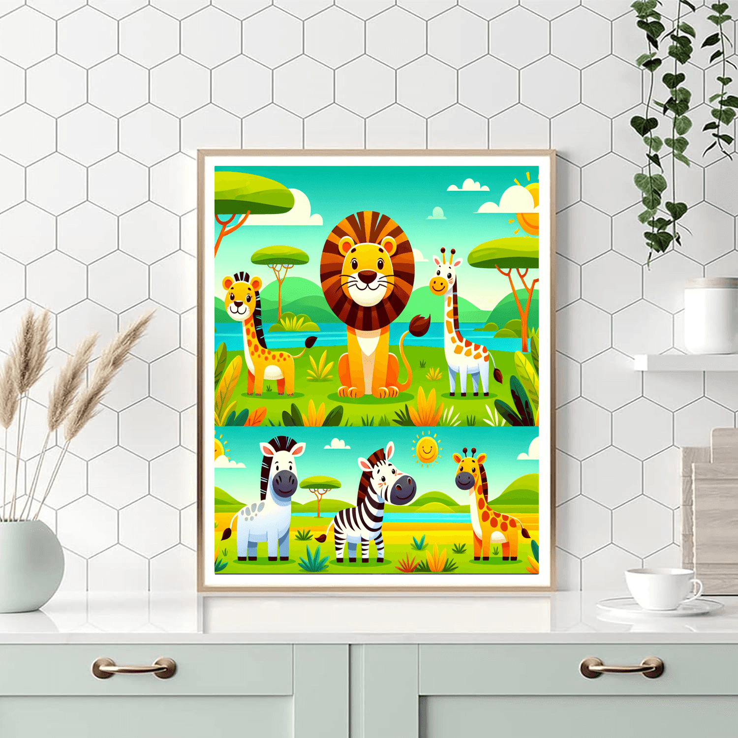 Adventure With Wild Animals Paint By Numbers Kits
