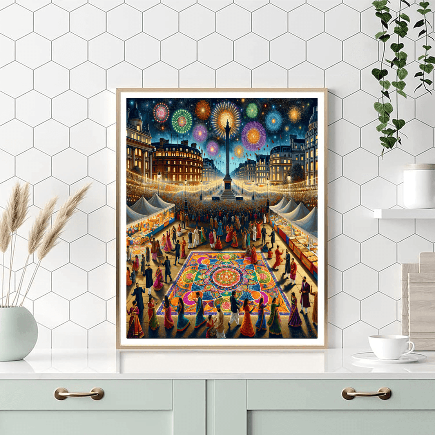 Diwali Festival Of Lights - London, Uk DIY Paint By Numbers