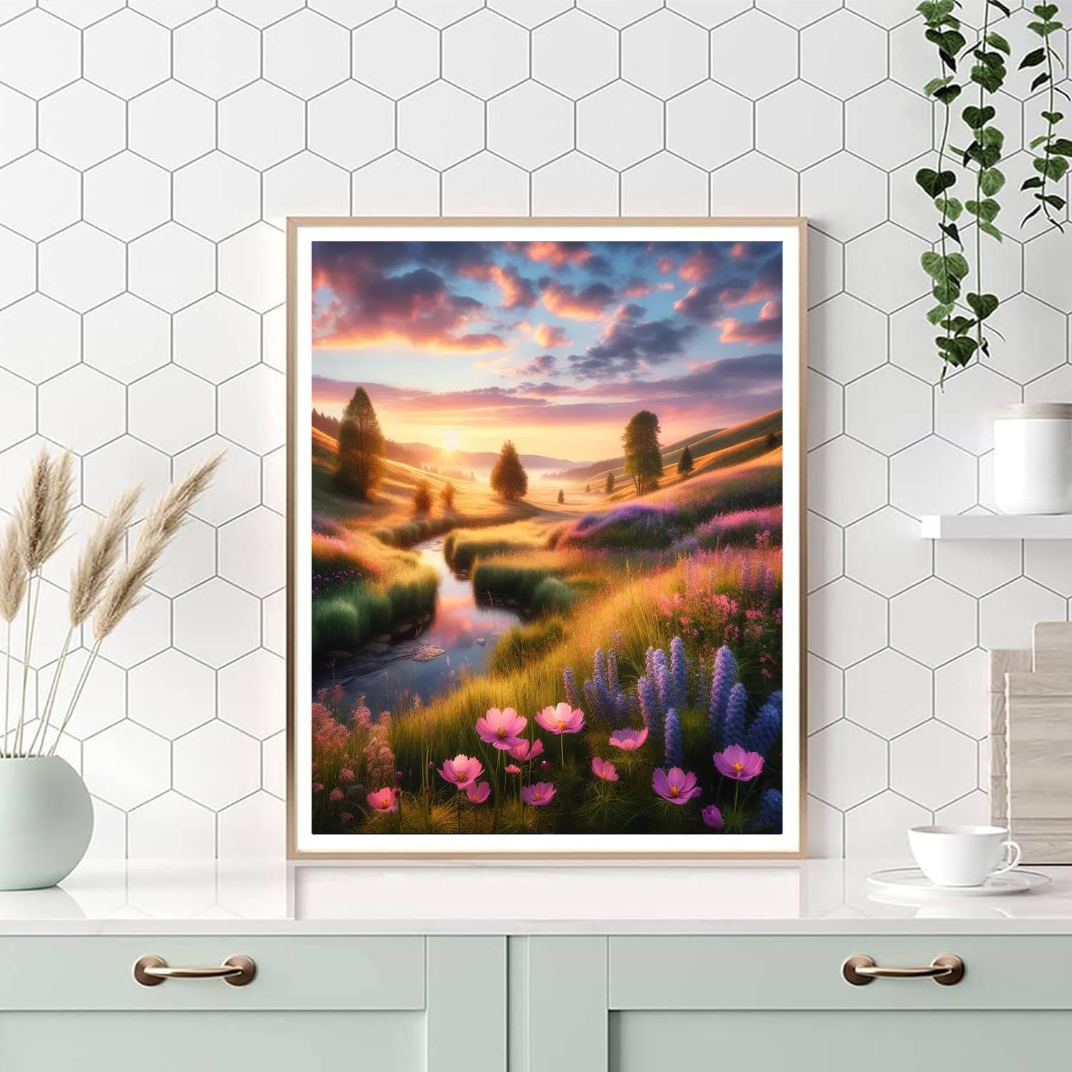 Pastel Meadow Reverie Paint By Numbers Art