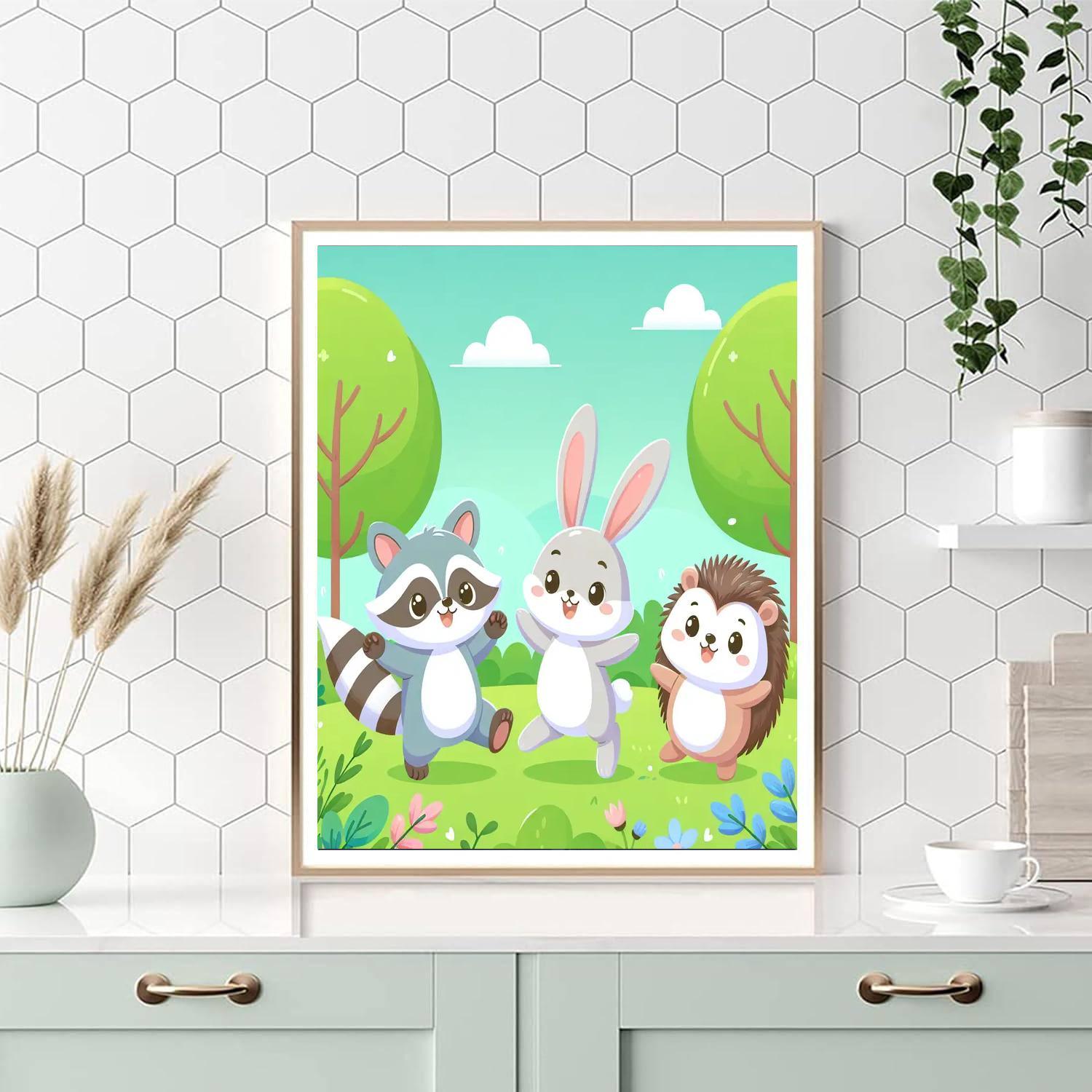 Curious Critters Painting By Numbers Kit