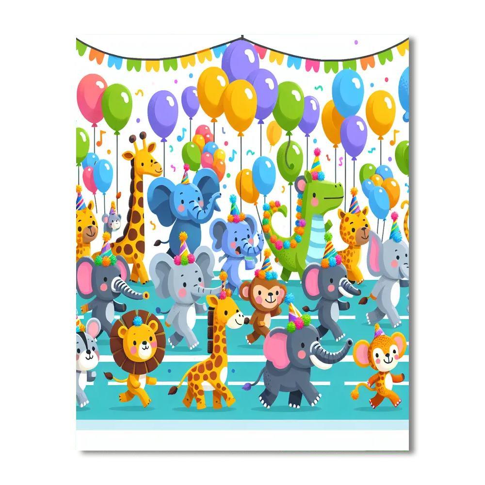 The Animal Parade Numbered Painting Kits