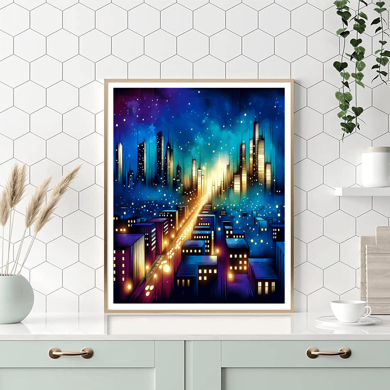 Vibrant Cityscapes Paint By Color
