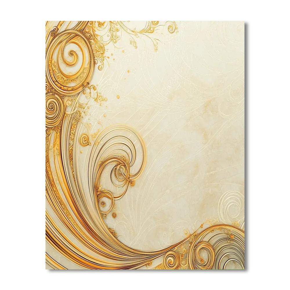 Alphonse Mucha Inspired Temporal Whirl  Painting Number Kit