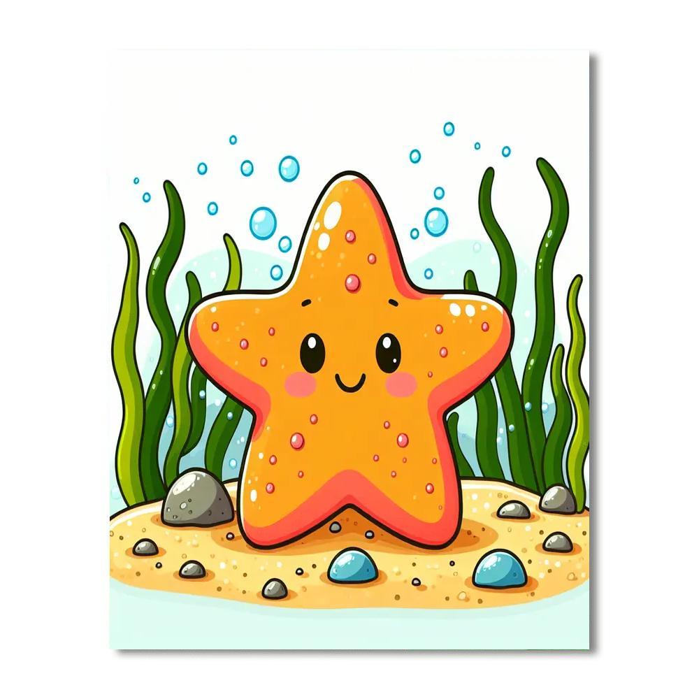 Delightful Starfish Paint By Color