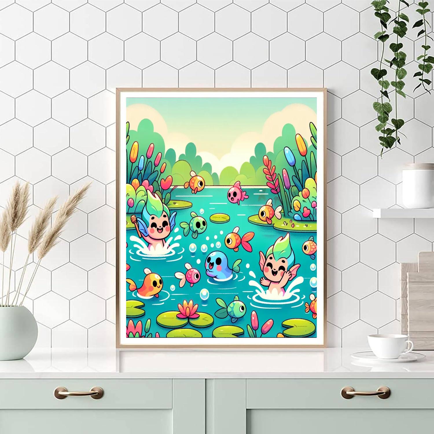 Splashing Sprites Paint By Numbers Kits